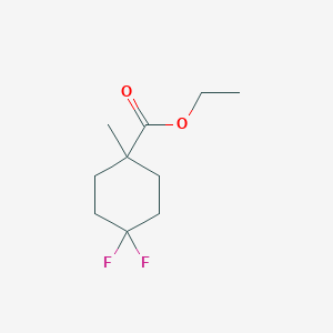 molecular formula C10H16F2O2 B8328679 Ethyl 4,4-difluoro-1-methylcyclohexanecarboxylate 