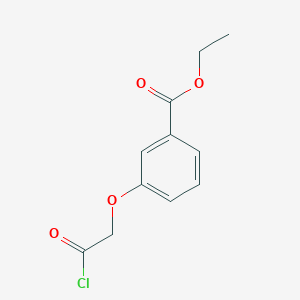 molecular formula C11H11ClO4 B8328685 Ethyl 3-(2-chloro-2-oxoethoxy)benzoate 