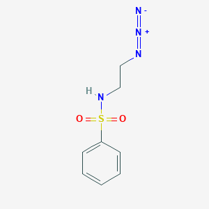 molecular formula C8H10N4O2S B8328704 N-(2-azidoethyl)benzenesulfonamide 