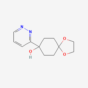 8-Pyridazin-3-yl-1,4-dioxaspiro[4.5]decan-8-ol