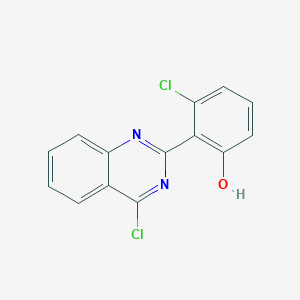 3-Chloro-2-(4-chloroquinazolin-2-yl)phenol