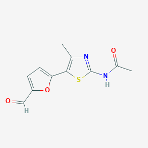 N-(5-(5-formylfuran-2-yl)-4-methylthiazol-2-yl)acetamide
