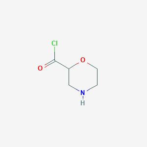 molecular formula C5H8ClNO2 B8329306 2-Morpholinecarbonyl chloride 