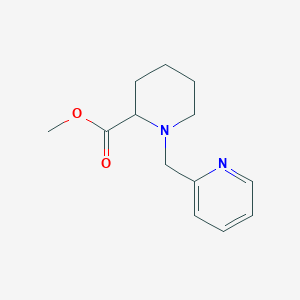 molecular formula C13H18N2O2 B8329336 Methyl 1-(pyridin-2-ylmethyl)piperidine-2-carboxylate 