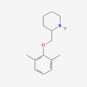 molecular formula C14H21NO B8329417 2-[(2,6-Xyloxy)methyl]piperidine 