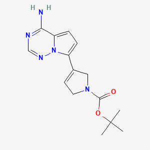 tert-butyl 3-(4-aminopyrrolo[2,1-f][1,2,4]triazin-7-yl)-2,5-dihydro-1H-pyrrole-1-carboxylate