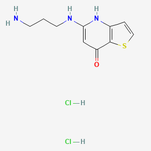 5-(3-Amino-propylamino)-4H-thieno[3,2-b]pyridine-7-one di-hydrochloride