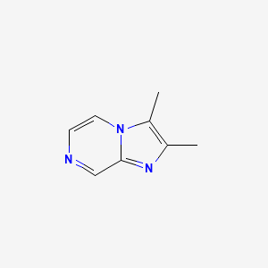 molecular formula C8H9N3 B8329478 2,3-Dimethylimidazo[1,2-a]pyrazine 