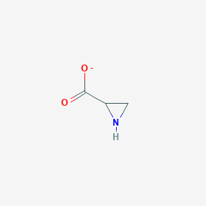 molecular formula C3H4NO2- B8329488 Aziridine-2-carboxylate 