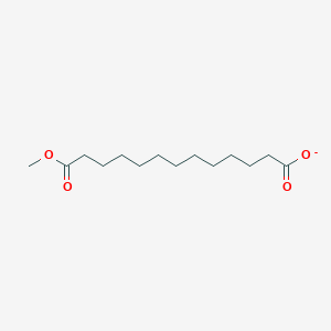 13-Methoxy-13-oxotridecanoate