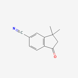 3,3-Dimethyl-1-oxo-indan-5-carbonitrile
