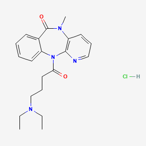 11-[4-(Diethylamino)butyryl]-5,11-dihydro-5-methyl-6H-pyrido-[2,3-b][1,4]benzodiazepin-6-one hydrochloride