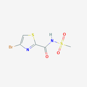 4-bromo-N-(methylsulphonyl)-1,3-thiazole-2-carboxamide