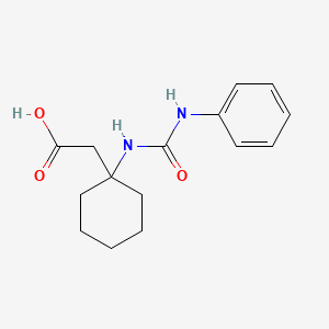 {1-[(Anilinocarbonyl)amino]cyclohexyl}acetic acid