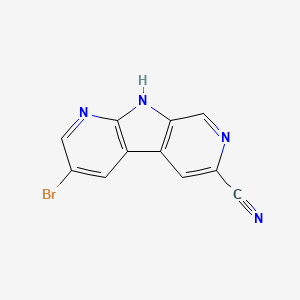 3-Bromo-9H-dipyrido[2,3-b;4',3'-d]pyrrole-6-carbonitrile
