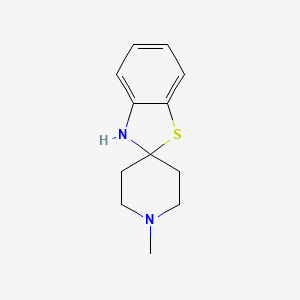 molecular formula C12H16N2S B8329613 1'-Methyl-spiro[benzothiazolin-2,4'-piperidine] CAS No. 3866-32-8