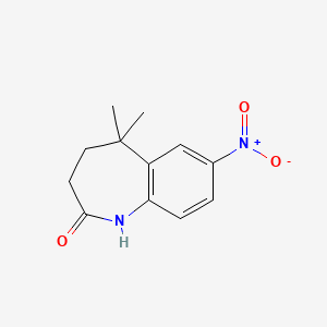 5,5-Dimethyl-7-nitro-1,3,4,5-tetrahydro-benzo[b]azepin-2-one
