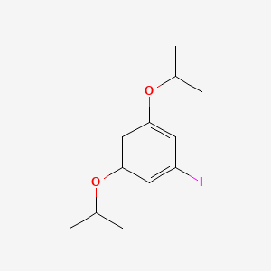 molecular formula C12H17IO2 B8329628 1-Iodo-3,5-bis(propan-2-yloxy)benzene 