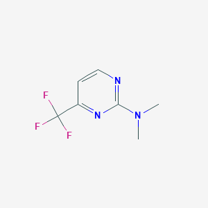molecular formula C7H8F3N3 B8329635 N,N-dimethyl-4-(trifluoromethyl)pyrimidin-2-amine 