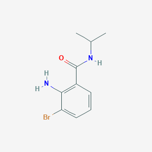 molecular formula C10H13BrN2O B8329638 2-amino-3-bromo-N-isopropylbenzamide 