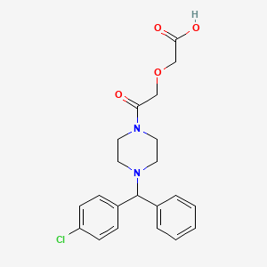 2-(4-((4-Chlorophenyl)(phenyl)methyl)piperazin-1-yl-2-oxoethoxy)acetic acid