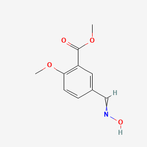 molecular formula C10H11NO4 B8329657 Methyl 5-((hydroxyimino)methyl)-2-methoxybenzoate CAS No. 191605-12-6