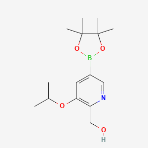 [3-Isopropoxy-5-(4,4,5,5-tetramethyl-[1,3,2]dioxaborolan-2-yl)-pyridin-2-yl]-methanol