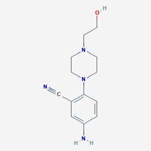 5-Amino-2-[4-(2-hydroxyethyl)piperazin-1-yl]benzonitrile