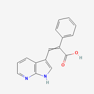 3-(1H-pyrrolo[2,3-b]pyridin-3-yl)-2-phenyl-2-propenoic acid