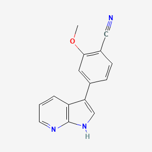 2-Methoxy-4-(1H-pyrrolo[2,3-b]pyridin-3-yl)-benzonitrile