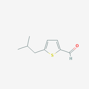 molecular formula C9H12OS B008330 5-Isobutylthiophene-2-carbaldehyde CAS No. 104804-16-2