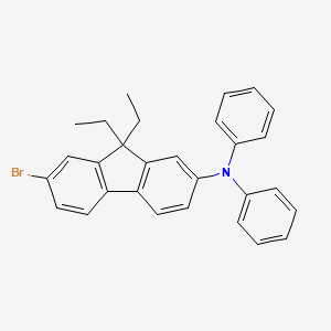 molecular formula C29H26BrN B8330170 7-Bromo-9,9-diethyl-n,n-diphenyl-9h-fluoren-2-amine 