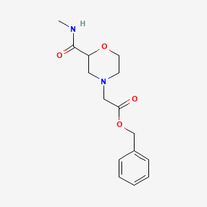 molecular formula C15H20N2O4 B8330418 Benzyl 2-(2-(methylcarbamoyl)morpholino)acetate 