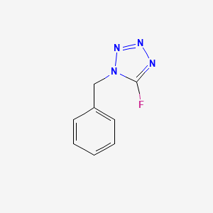molecular formula C8H7FN4 B8331012 5-Fluoro-1-(phenylmethyl)-1h-tetrazole 