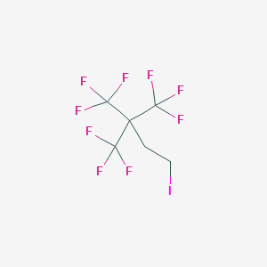 molecular formula C6H4F9I B083312 1,1,1-Trifluoro-4-iodo-2,2-bis(trifluoromethyl)butane CAS No. 14115-45-8