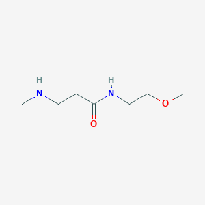 molecular formula C7H16N2O2 B8331231 N-(2-methoxyethyl)-3-(methylamino)propanamide 