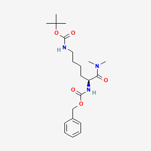 n2-[(Benzyl oxy)carbonyl]-n6-(tert-butoxy carbonyl)-n,n-dimethyl-l-lysinamide
