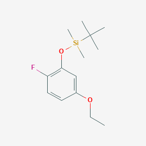 molecular formula C14H23FO2Si B8331314 tert-Butyl(5-ethoxy-2-fluorophenoxy)dimethylsilane 
