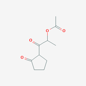1-Oxo-1-(2-oxocyclopentyl)propan-2-yl acetate