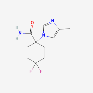 4,4-difluoro-1-(4-methyl-1H-imidazol-1-yl)cyclohexanecarboxamide