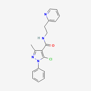 5-chloro-3-methyl-1-phenyl-1H-pyrazole-4-carboxylic acid (2-pyridin-2-yl-ethyl)-amide
