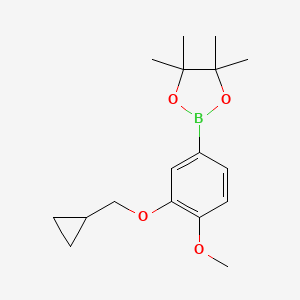2-(3-(Cyclopropylmethoxy)-4-methoxyphenyl)-4,4,5,5-tetramethyl-1,3,2-dioxaborolane