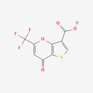 7-Oxo-5-trifluoromethyl-7h-thieno[3,2-b]pyran-3-carboxylic acid