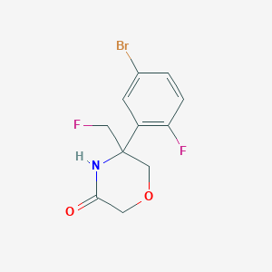 5-(5-Bromo-2-fluoro-phenyl)-5-fluoromethyl-morpholin-3-one