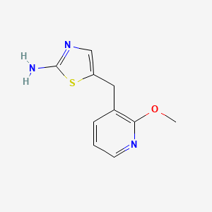 molecular formula C10H11N3OS B8331463 5-(2-Methoxy-pyridin-3-ylmethyl)-thiazol-2-ylamine 