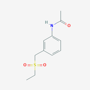 molecular formula C11H15NO3S B8331621 N-(3-(ethylsulfonylmethyl)phenyl)acetamide 