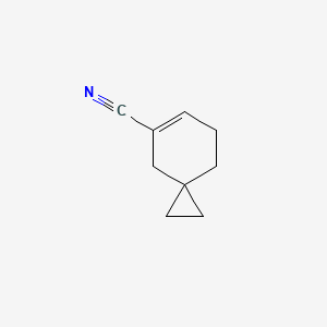 molecular formula C9H11N B8331705 Spiro[2.5]oct-5-ene-5-carbonitrile 