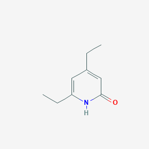 molecular formula C9H13NO B8331723 4,6-diethyl-2(1H)-pyridinone 