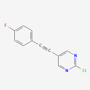 2-Chloro-5-(4-fluoro-phenylethynyl)-pyrimidine