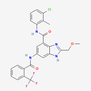 molecular formula C25H20ClF3N4O3 B8332392 Friluglanstat 